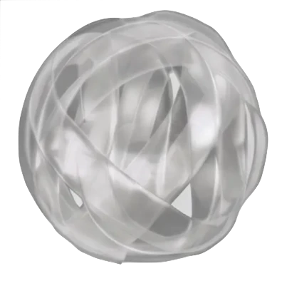 Ribbon Sphere Glass